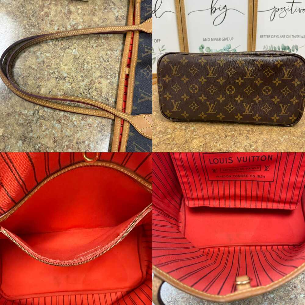 💎✨LIMITED EDITION✨💎 Authentic Louis Vuitton Neverfull MM Poppy Interior Bag - Picture 5 of 7